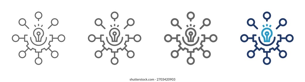 Mehrkanalsymbol für mobiles Konzept und Webdesign.