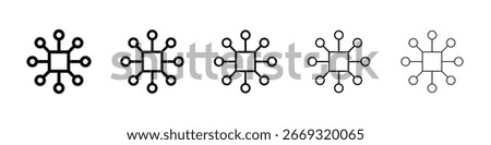 Multi channel icon for mobile concept and web design.