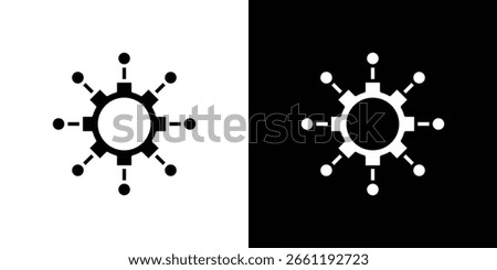 Multi channel icon symbol. Simple, flat design for web and mobile app