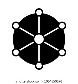 Multi channel icon, vector illustration