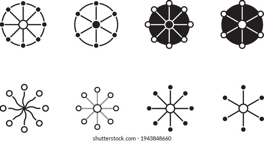 Icono multicanal, ilustración vectorial