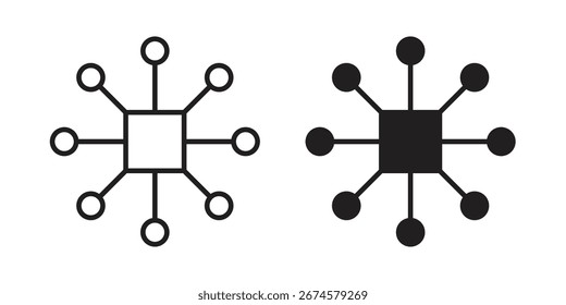 Icono multicanal Vector, signo y símbolo para Elementos de diseño, Sitio web o App.