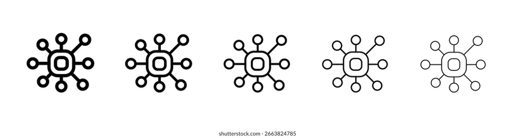 Multi channel icon in web style. Vector illustration. Eps10