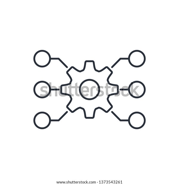 Multi Channel Management System Vector Linear Stock Vector (Royalty ...