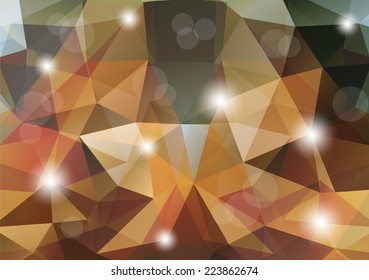 Multi color abstract triangle background vector illustrations