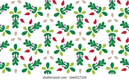 Multi color abstract vector repeat pattern design Great for fall spring summer time modern fabric, wallpaper, backgrounds, invitations, packaging design projects Surface pattern design