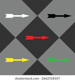 Multi color Arrow icon design .