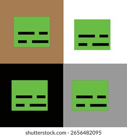 multi color background and green icon design for your website