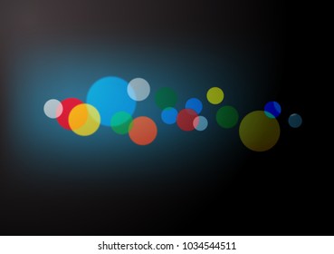 multi color bokeh lights on night background for festival, celebrated, abstract or background concept, ESP 10.