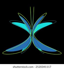 multi color butterfly with flower illustration, beautiful design, art game  Doodle flowers. For design of postcard, sticker, banner
