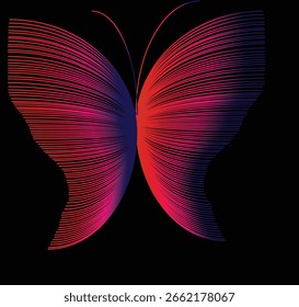 mehrfarbiger Schmetterling für Logo-Design 
