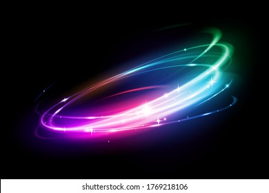 Multi color circle light effect