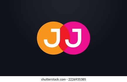 Multi Color Circle logo and colourful circle monogram vector and multiple colorful logo design icon vector with colourful group letters symbol