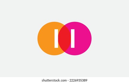 Logo de Círculo multicolor y vector de monograma colorido de círculo y símbolo de diseño de logotipo multicolor con símbolo de letras de grupo coloridas