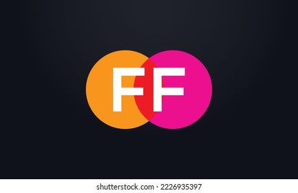 Logo de Círculo multicolor y vector de monograma colorido de círculo y símbolo de diseño de logotipo multicolor con símbolo de letras de grupo coloridas