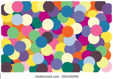Multi color of circle put overlap to pattern. colorful of geometry shape overlay to texture of backdrop.