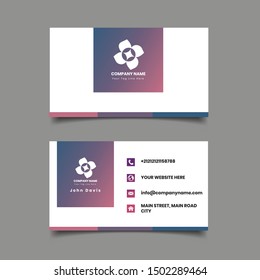 multi color creative and Clean Business Card Template. Stationery Design template