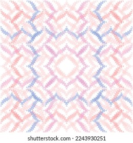 multi color cross zig zag pattern design with soft pink background, seamless pattern design for print or background