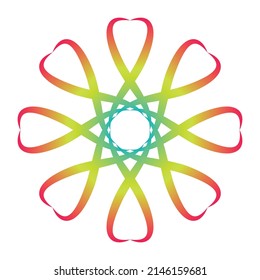 Multi color flower pattern design 