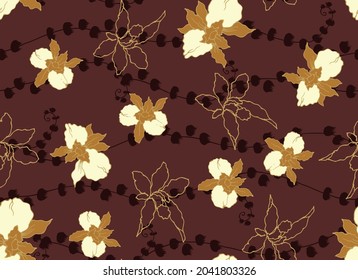 multi color flower random design for textile printing factory