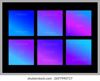 Muestra de diseño de fondo de gradiente multicolor