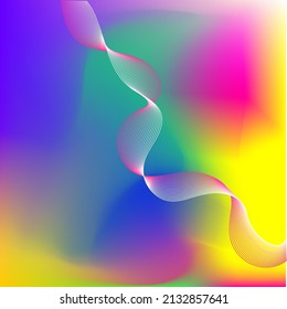 Fondo de gradiente multicolor con cinta adhesiva .