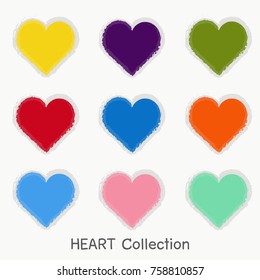 Multi Color Heart Collection.