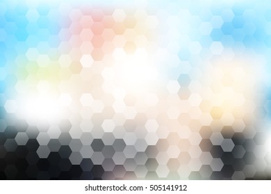 multi color hexagon wallpaper. vector illustration for design. abstract geometry pattern