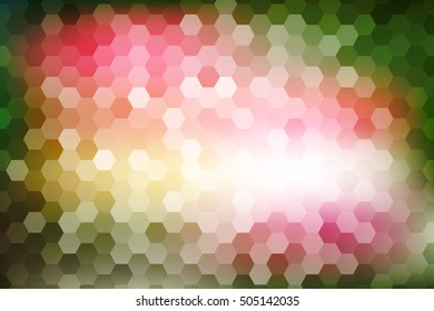 multi color hexagon wallpaper. vector illustration for design. abstract geometry pattern