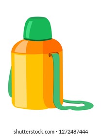 Multi Color Kids School Water Bottle Vector
