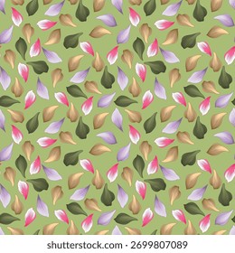 Multi Color Leaf Pattern Design