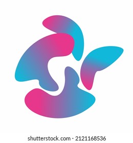 Multi color Liquid Abstract Logo
