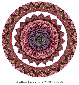Multi Color Mandala Design Design