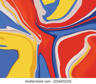 Multi color marble abstract background.Vector illustration