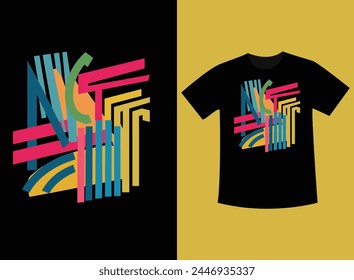 Multi color mixed t-shirt design