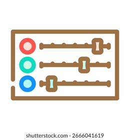 multi color option color icon vector. multi color option sign. isolated symbol illustration