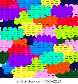 Multi color Pattern, Hand Drawn Texture