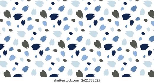 multi color playful minimalist scatter seamless pattern with giraffe footprint. animal footprint background for textile, wrapping and other