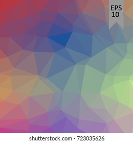 Multi Color Polygonal Background vector illustration