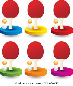 multi color presentation for ping pong