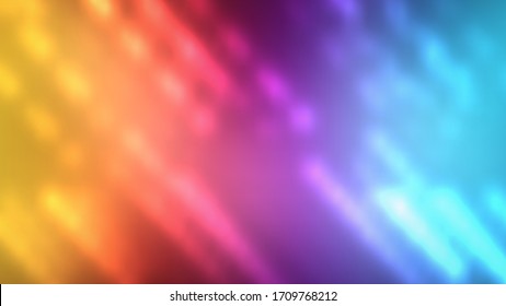 Multi Color Rainbow Glowing Vector Background. Abstract Blurred Gradient Mesh Banner Template.