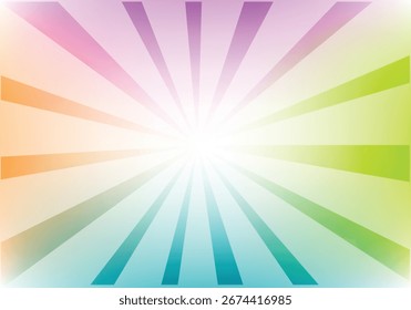 Multi color rays abstract background, social media, post design background, restaurant background, High resolution, social media background, vector, Landscape.
