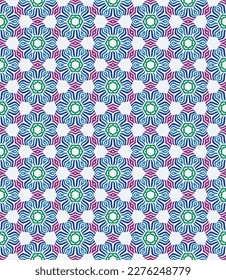 Multi color seamless abstract pattern. Background and backdrop. Multi Colored. Colorful ornamental design. Colored mosaic ornaments. Vector graphic illustration. EPS10.