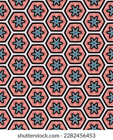 Multi color seamless abstract pattern. Background and backdrop. Multi Colored. Colorful ornamental design. Colored mosaic ornaments. Vector graphic illustration. EPS10.