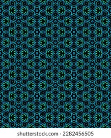 Nahtlose abstrakte Muster in mehreren Farben. Hintergrund und Hintergrund. mehrfarbig. Farbiges Zierdesign. Farbige Mosaikverzierungen. Vektorgrafik. EPS10.