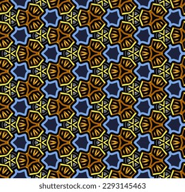 Patrón abstracto multicolor sin fisuras. Fondo y fondo. De varios colores. Diseño ornamental colorido. Ornamentos de mosaico de colores. Ilustración gráfica vectorial. EPS10.