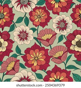 multi color seamless pattern background