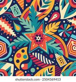 multi color seamless pattern background