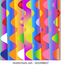 Multi color shapes arranged to form beutiful design.