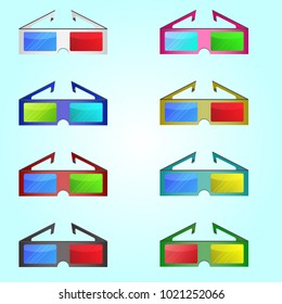 Multi color Sun Glasses Collection show of on the beach